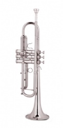 silver plated trumpet